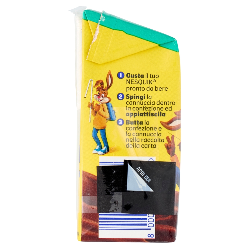 NESQUIK PRONTO DA BERE SENZA LATTOSIO Bevanda a base di latte e cacao solubile 3 brick da 180ml